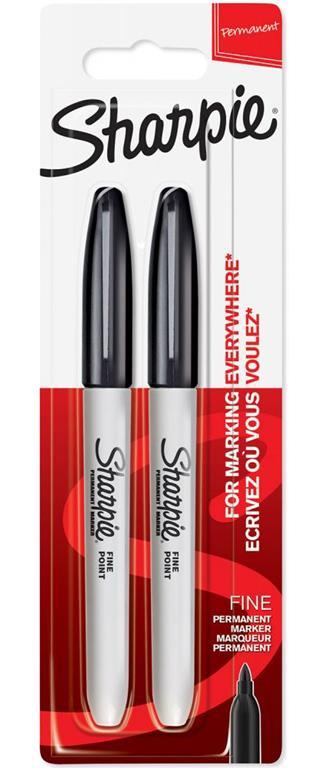 SHARPIE marker Fine 2/1 črn