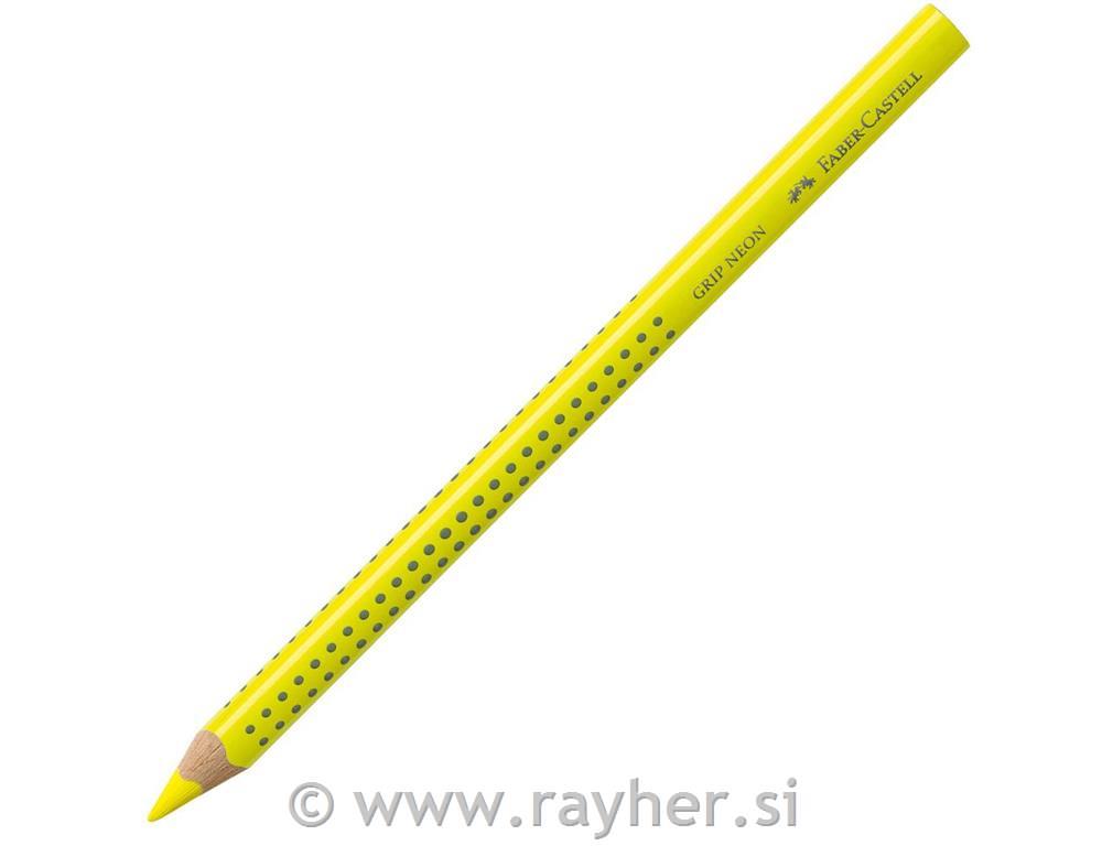 Barvica Faber Castell Grip Jumbo fluo rumena