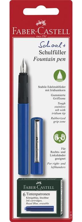 Nalivnik Faber Castell + bombice moder