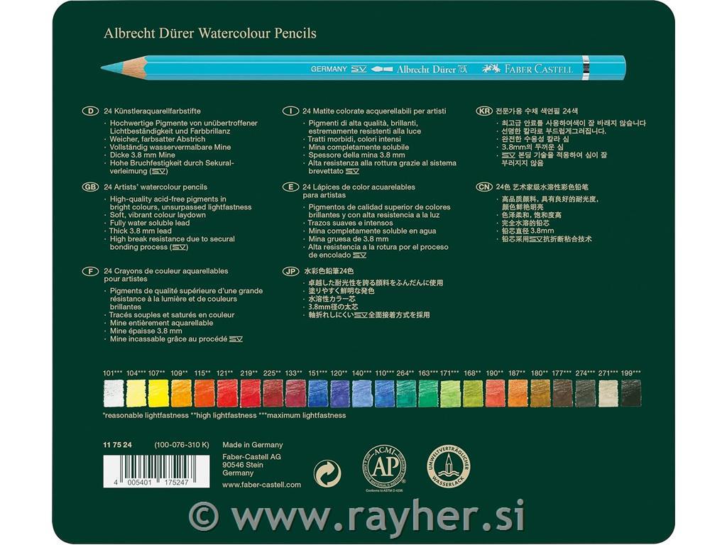 Akvarelne barvice A.Dürer set 24