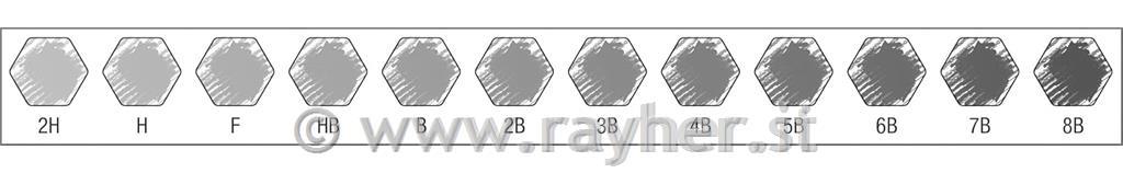 Svinčniki Castell 9000 Art 8B-2H