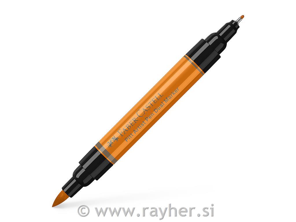 PITT Artists Pen Dual Marker 113; Orange Glaze