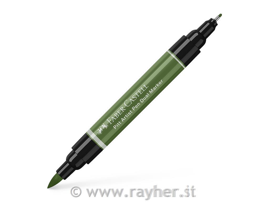PITT Artist Pen Dual Marker 174; Chromium Green Opaque