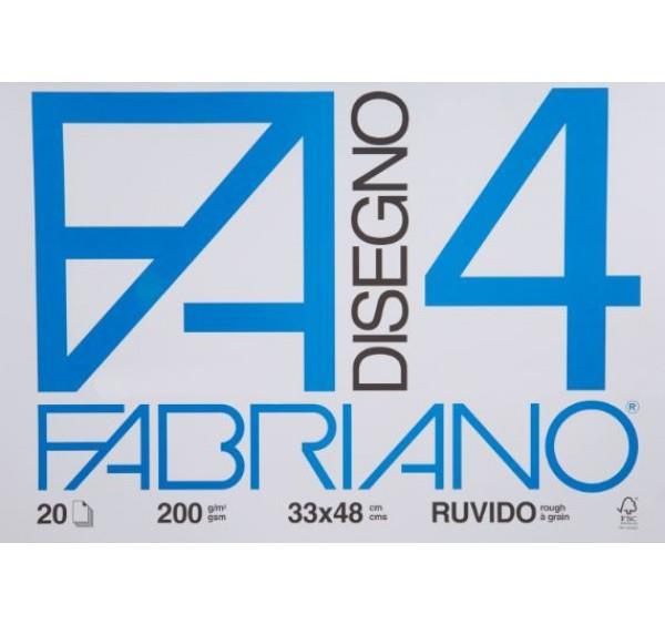 Fabriano 4 risalni blok 33x48cm 200g hrapav 20 listni