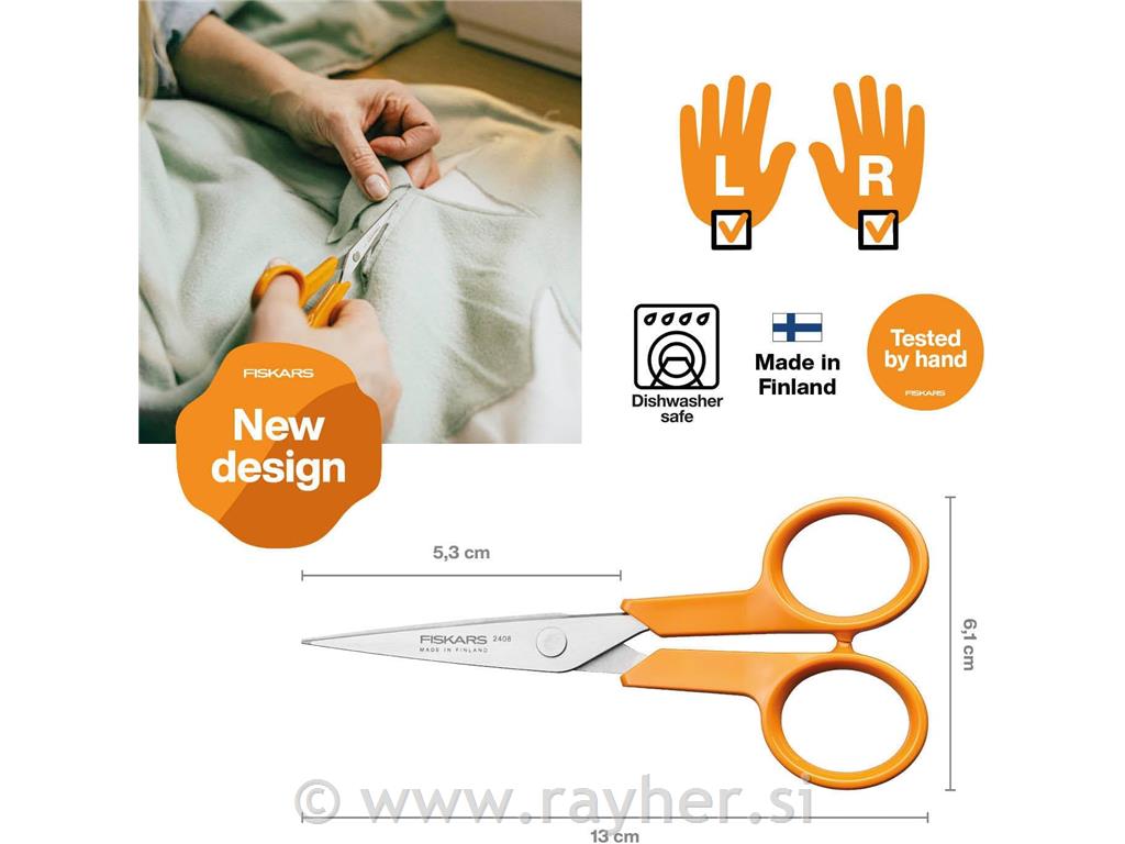FISKARS classic Precizne Micro-tip® škarje, 13cm