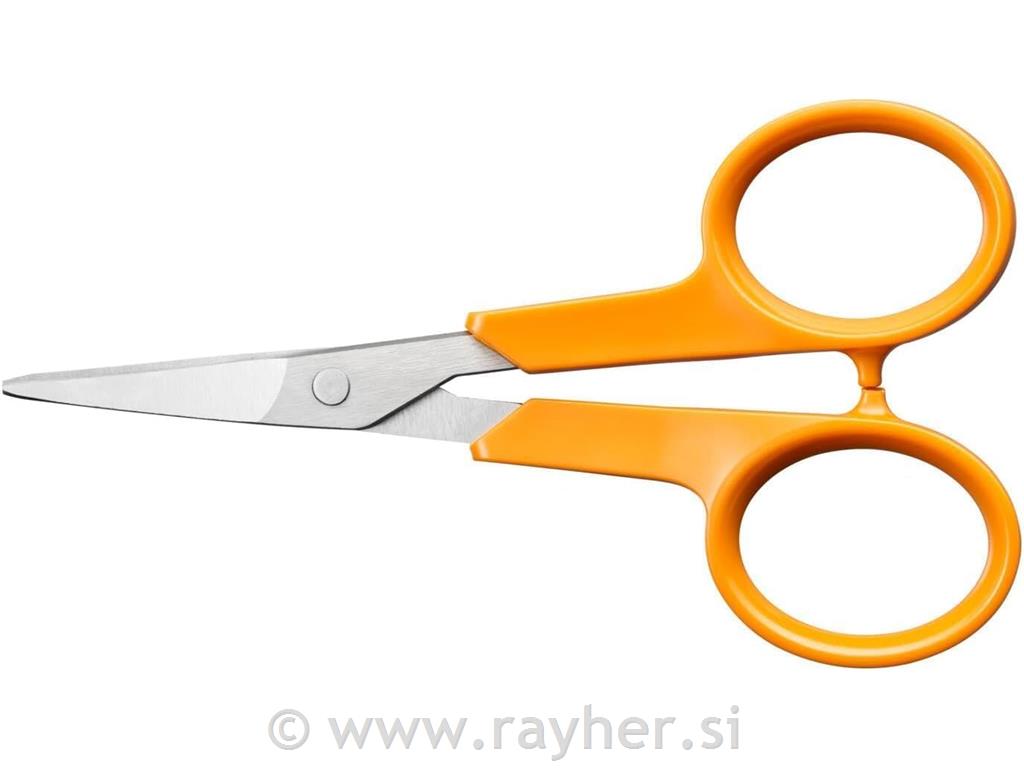 FISKARS škarje za natančen rez, 10 cm ukrivljena konica