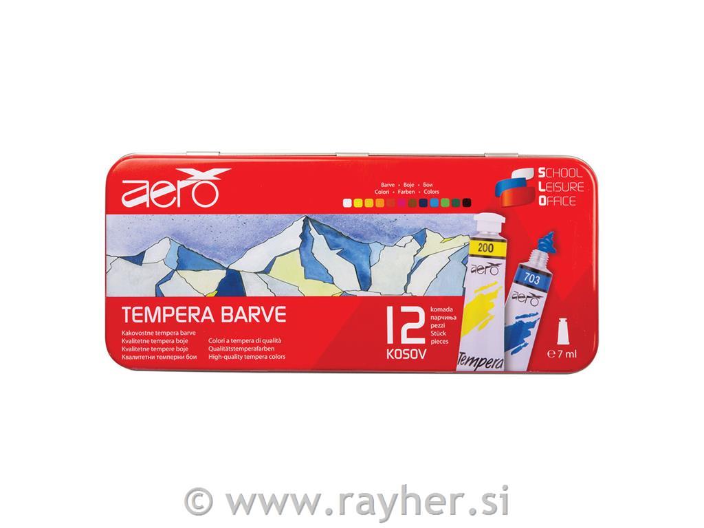 AERO tempera barve set 12x7,5 ml, Triglav