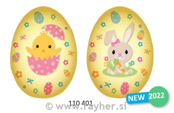 Velikonočno jajce, 13,5 x 9,5 cm