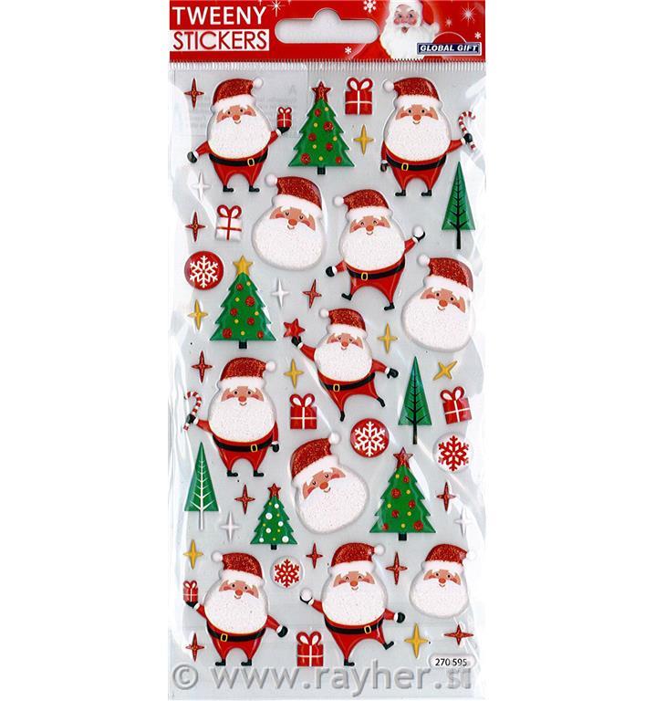 NALEPKE TWEENY 9X17.5CM 270595, Božički