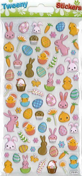 NALEPKE TWEENY 9X17.5CM 270976, Velika noč