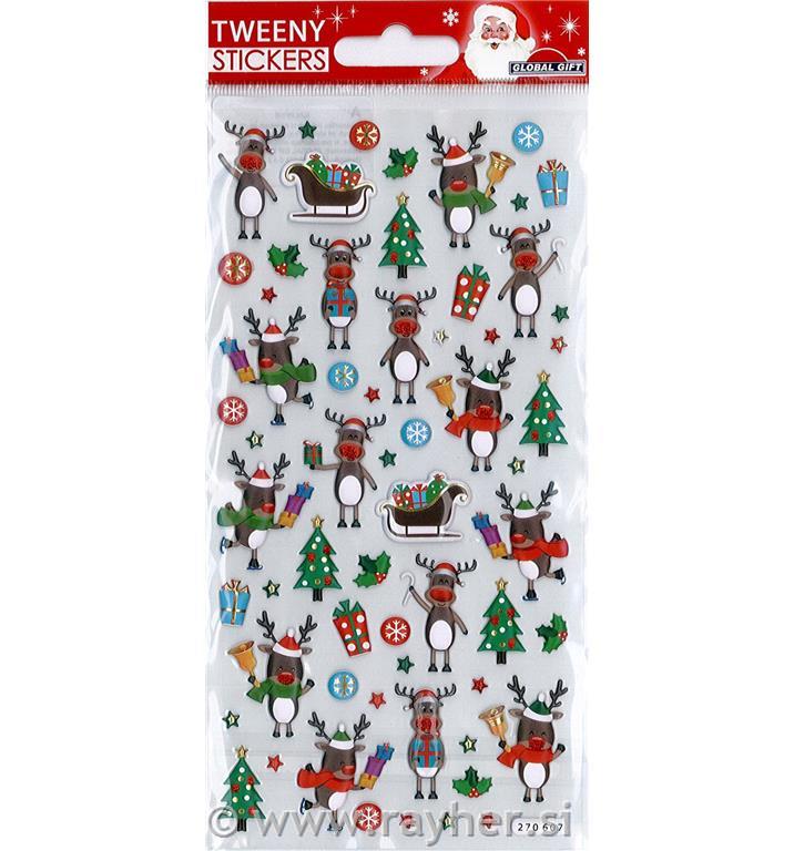 NALEPKE TWEENY 9X17.5CM 270607, JELENČKI