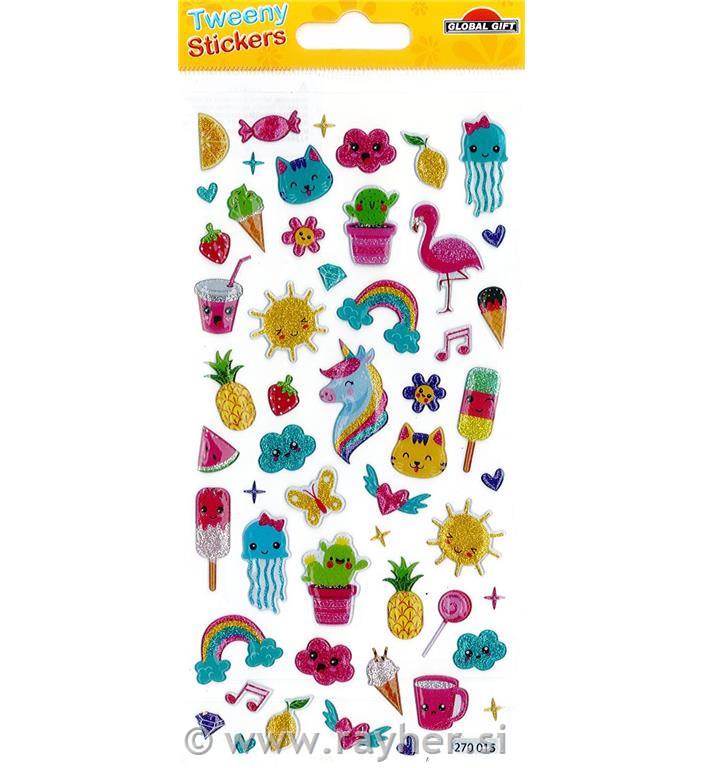 NALEPKE TWEENY 9X17.5CM 270015, POLETJE