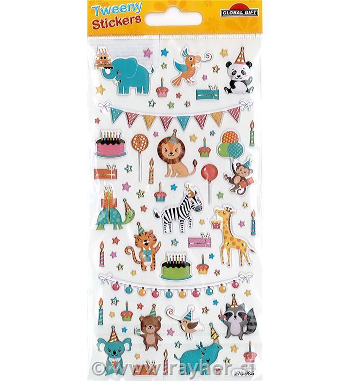 NALEPKE TWEENY 9X17.5CM 270986, ROJSTNI DAN