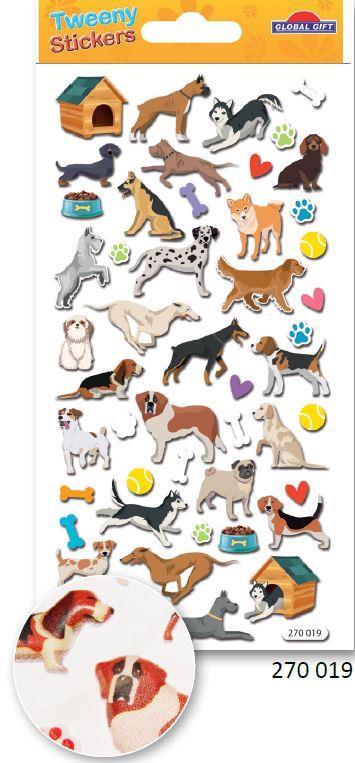Nalepke Tweeny 9 x 17.5 cm 270019, Psi