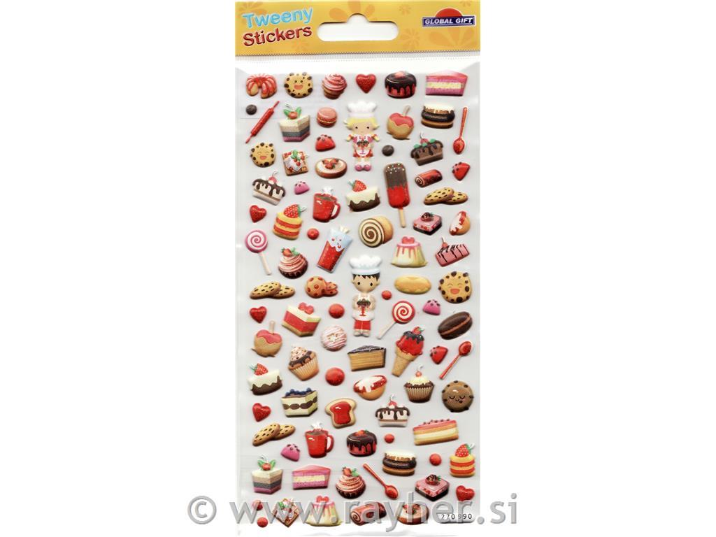 NALEPKE TWEENY 9X17.5CM 270990, PEČEMO SLAŠČICE