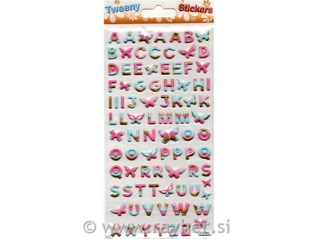 NALEPKE TWEENY 9X17.5CM 270965, ČRKE