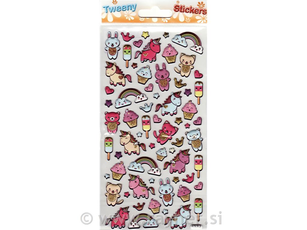 NALEPKE TWEENY 9X17.5CM 270973, SAMOROGI & MEDVEDKI