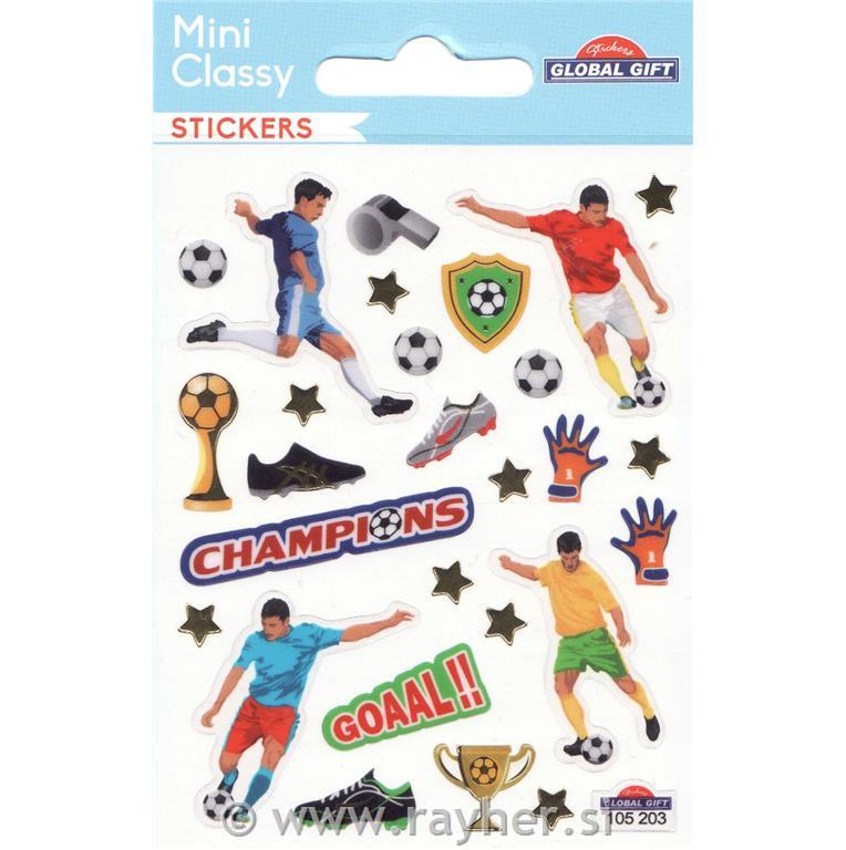 NALEPKE SB7 7.5X10CM, NOGOMET