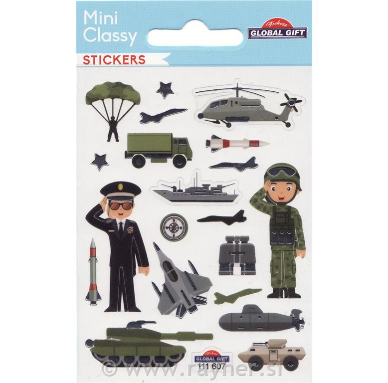 NALEPKE SB7 7.5X10CM, V VOJSKI