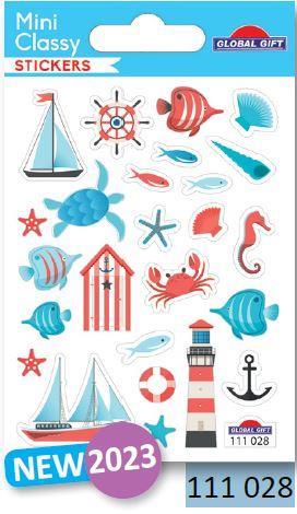 Nalepke SB7 7.5x10 cm 111028, Morje