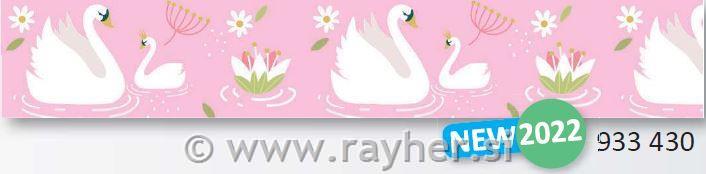 Washi Tape, roza labodi, 933430