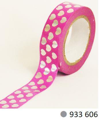 Washi Tape, srčki, 933606