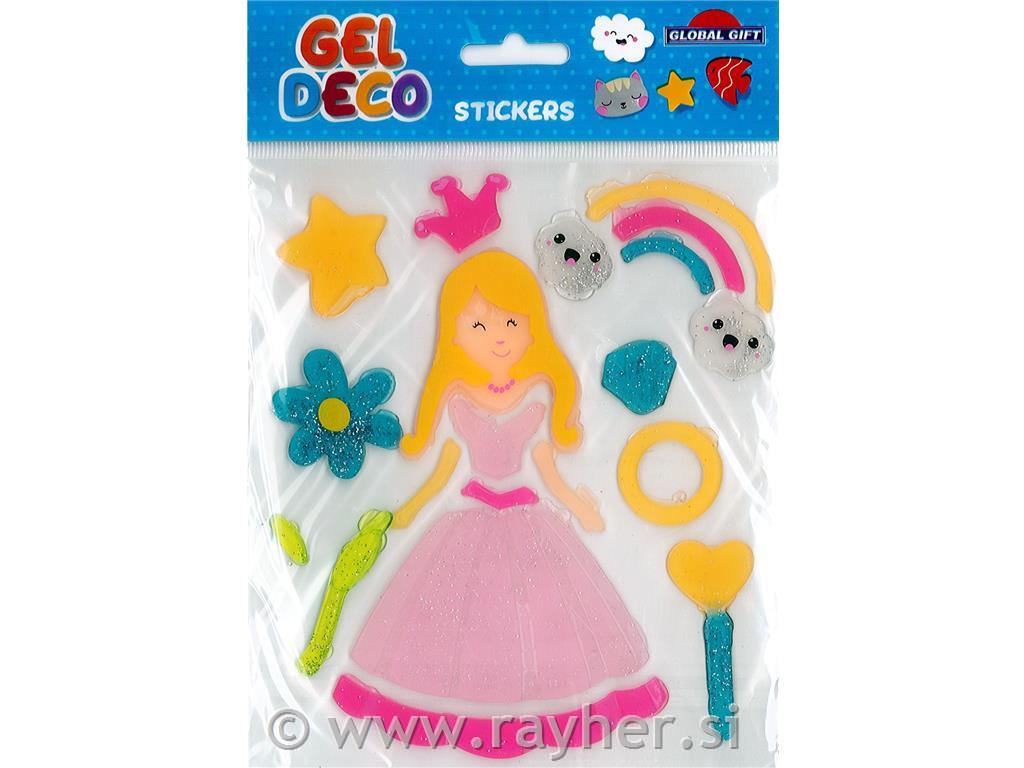 Nalepke Gel, 15x17cm 320515, Princesa