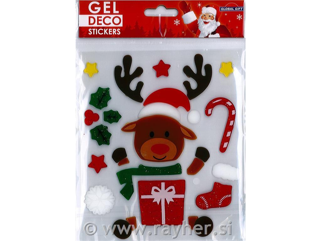 Nalepke gel, XMAS, 15x17 cm, 310506