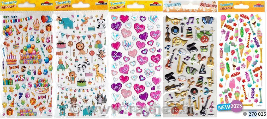 Nalepke Tweeny - Praznovanja, set 5