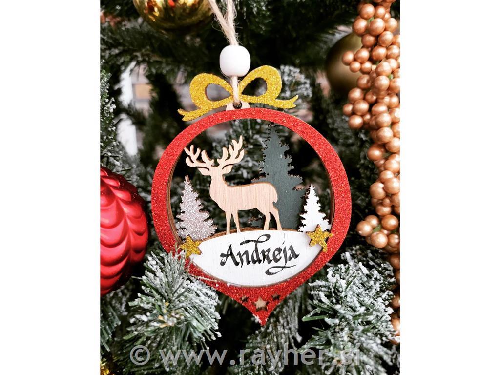 Lesen okrasek, XMAS s prostorom za posvetilo, 1 kom