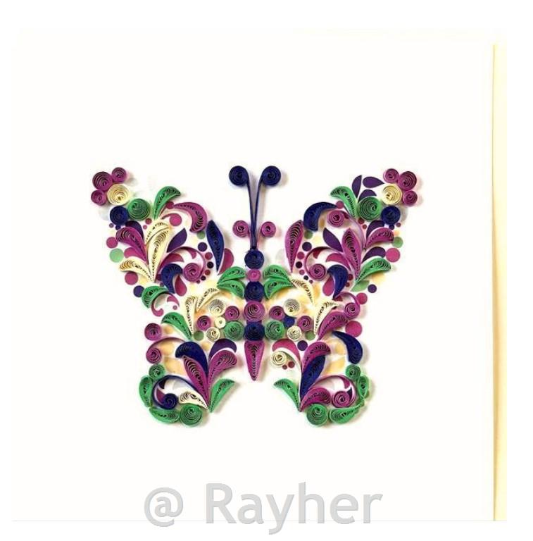 Voščilnica Petit Petales, Metulj + kuverta
