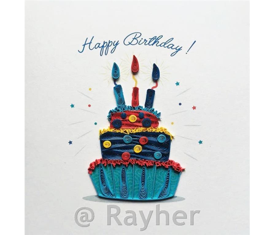 Voščilnica Petit Petales, Torta+ kuverta