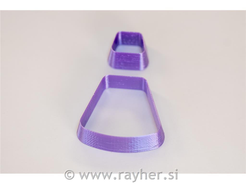 Izsekovalci trapez 45 mm set 2