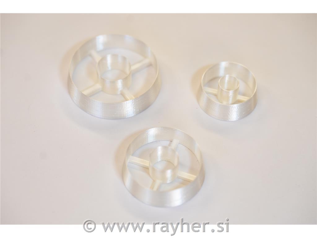 Izsekovalci krofek 30-50 mm set 3