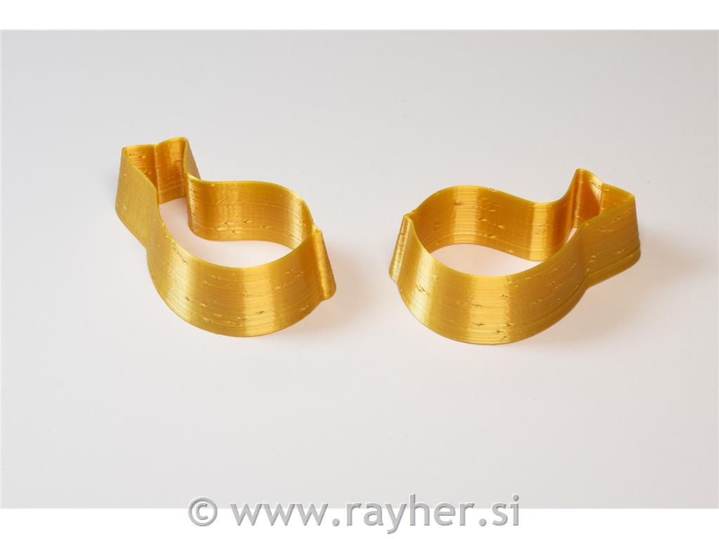 Izsekovalci ptiček L+D 35x20 mm set 2