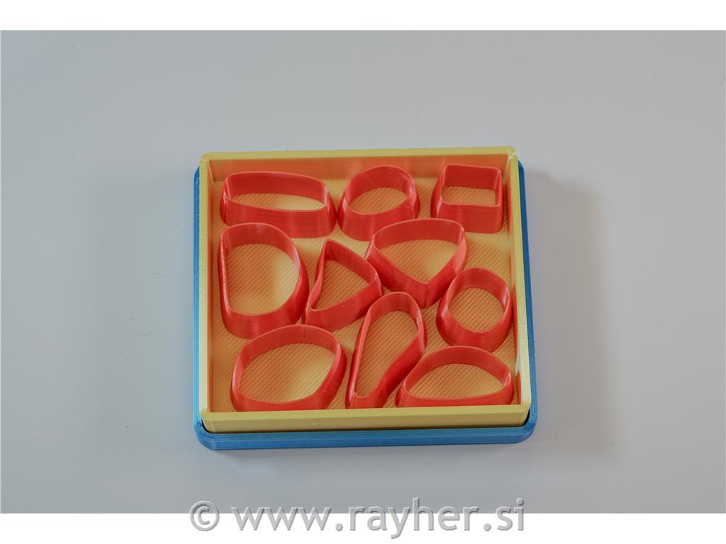 Izsekovalci organske oblike set 10