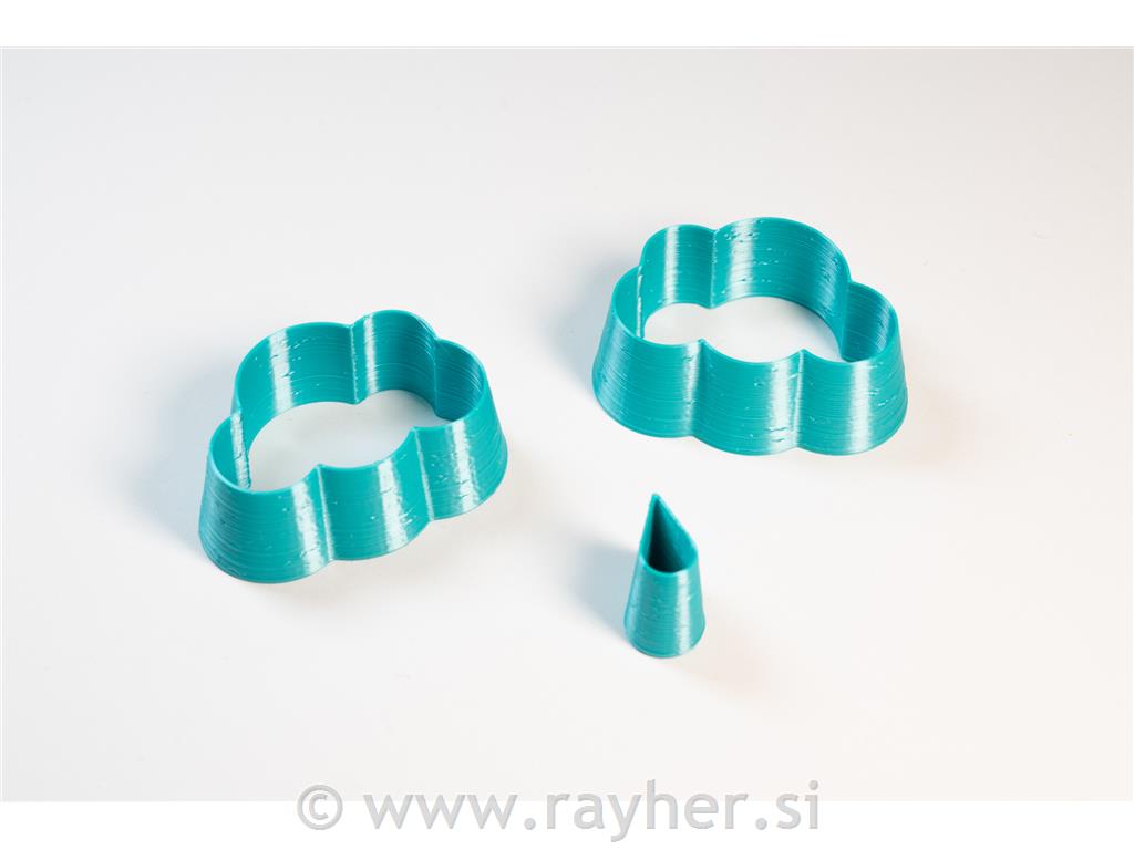 Izsekovalci oblak L+D 30x20 mm set 3