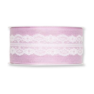 Deco ribbon with lace 40mm