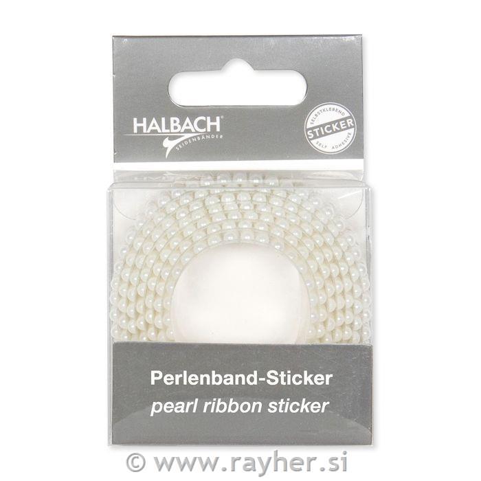 Samolepilne perle na traku, 10mm, 92cm
