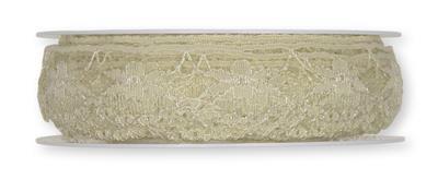 ČIPKA CVETLIČNA, NATUR, 1M, 22MM