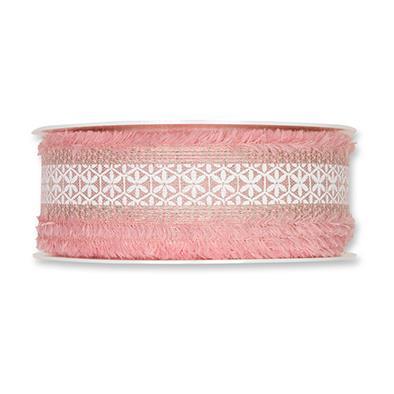 Printed linen ribbon 35 mm