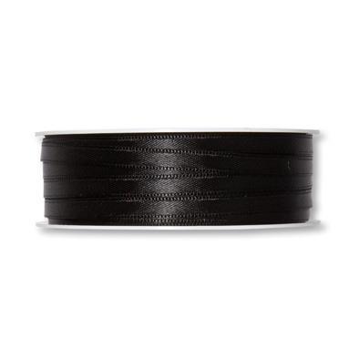 TRAK SATEN ČRN, 6MM, 1M
