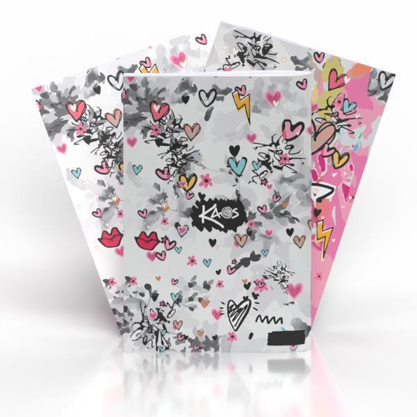 Zvezek KAOS črtni, 80-listni, 1 kos