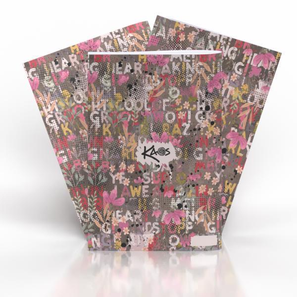 Zvezek KAOS črtni, 80-listni, 1 kos