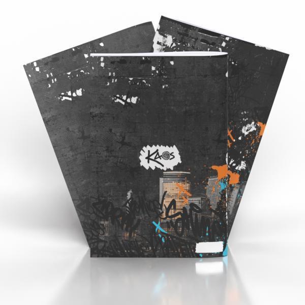 Zvezek KAOS mali karo (5x5mm), 52-listni