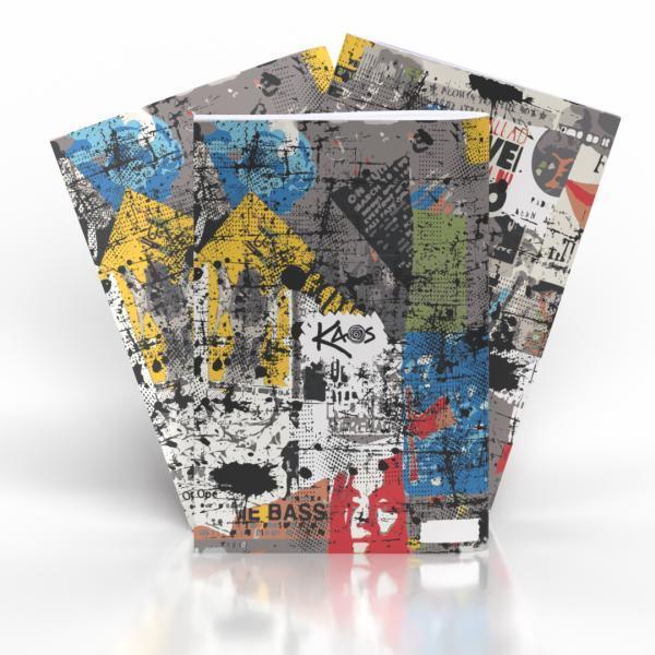 Zvezek KAOS mali karo (5x5mm), 52-listni