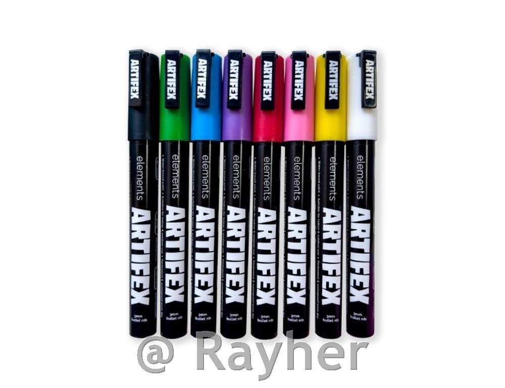 Akrilni flomastri Elements Artifex, classic, set 8