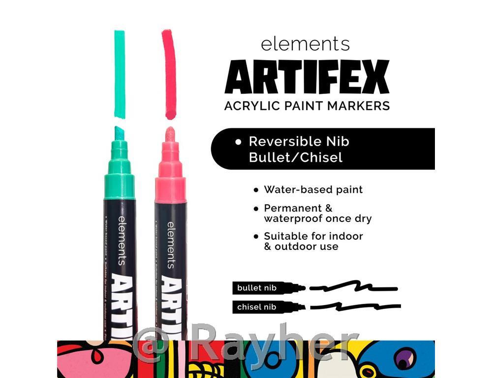 Akrilni flomastri Elements Artifex, classic, set 8