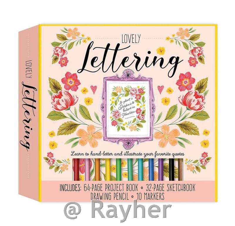 Knjiga & Ustvarjalni set Lovely Lettering