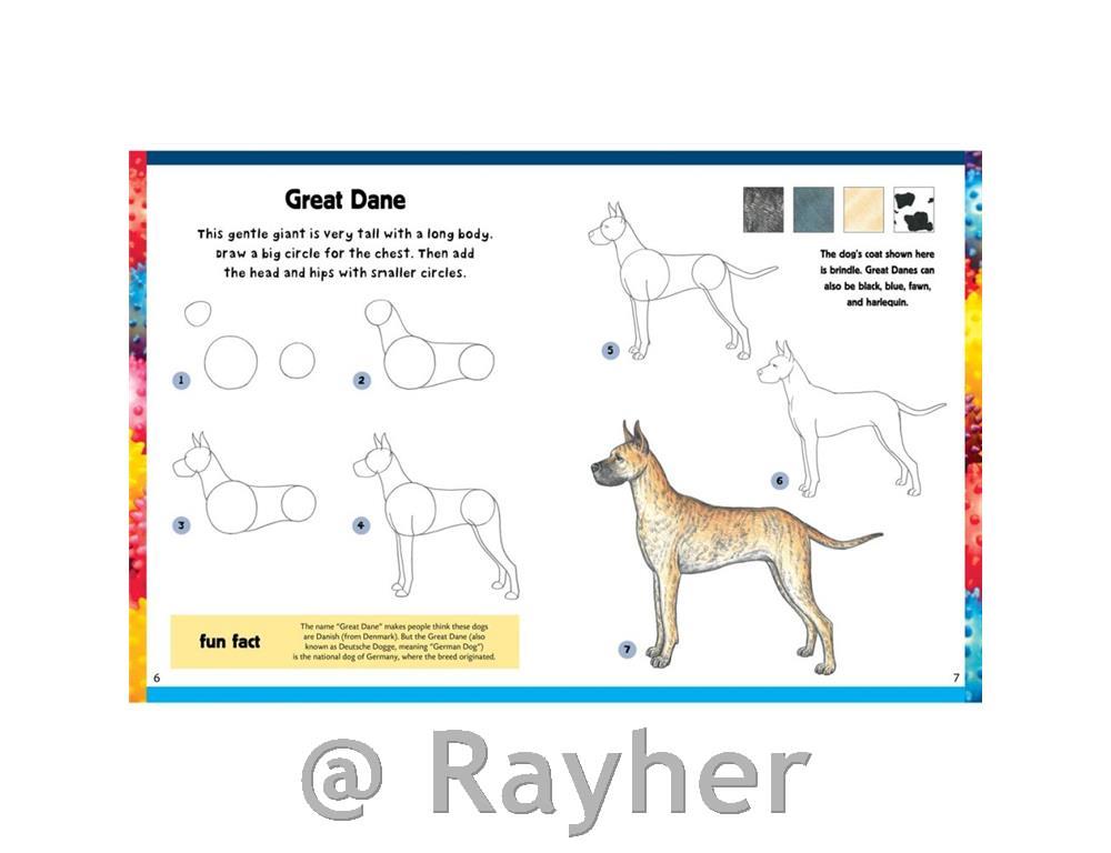 Knjiga How To Draw Dogs and puppies